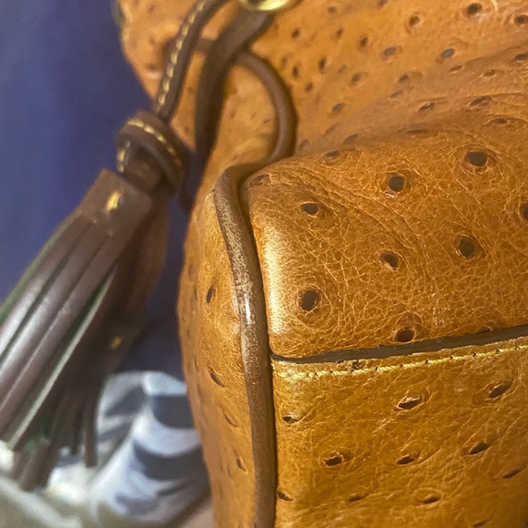 Dooney & Bourke Ostrich Bristol Florentine Leather  with Dooney Charms - Picture 11 of 16